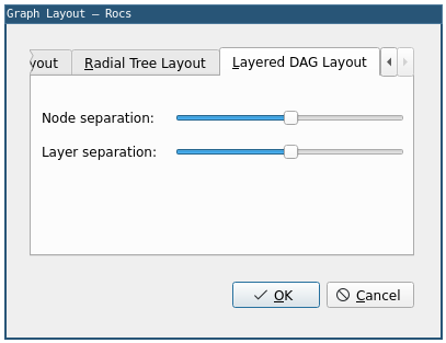Layered DAG layout user interface.
